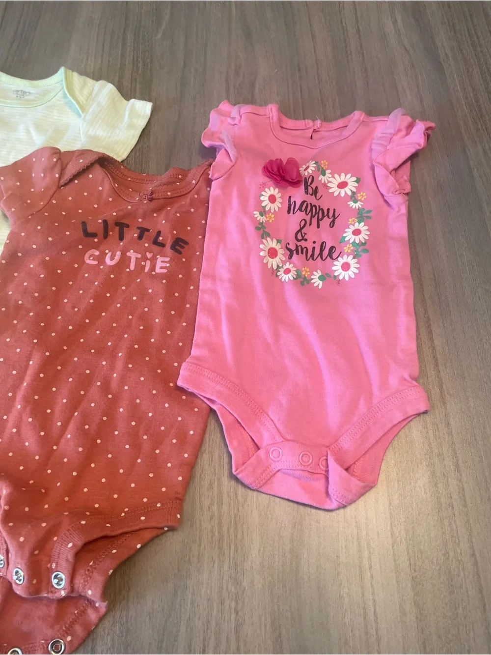 6 Month Baby Girl Onesie Bundle – 5 Piece Lot